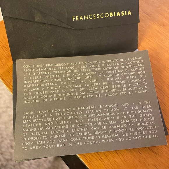 Francesco Biasia Patent Leather Handbag with duster and tags (not attached) - Picture 16 of 16